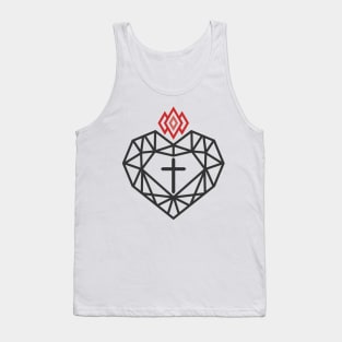 The heart of Christ and the flame of the Spirit Tank Top